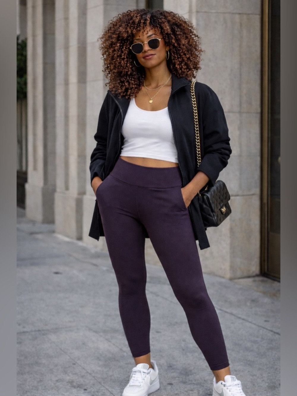 Lululemon High Rise Leggings Size 12 Purple Yoga Athletic Pants
